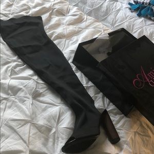 Ami Clubwear knee high heel/boots.